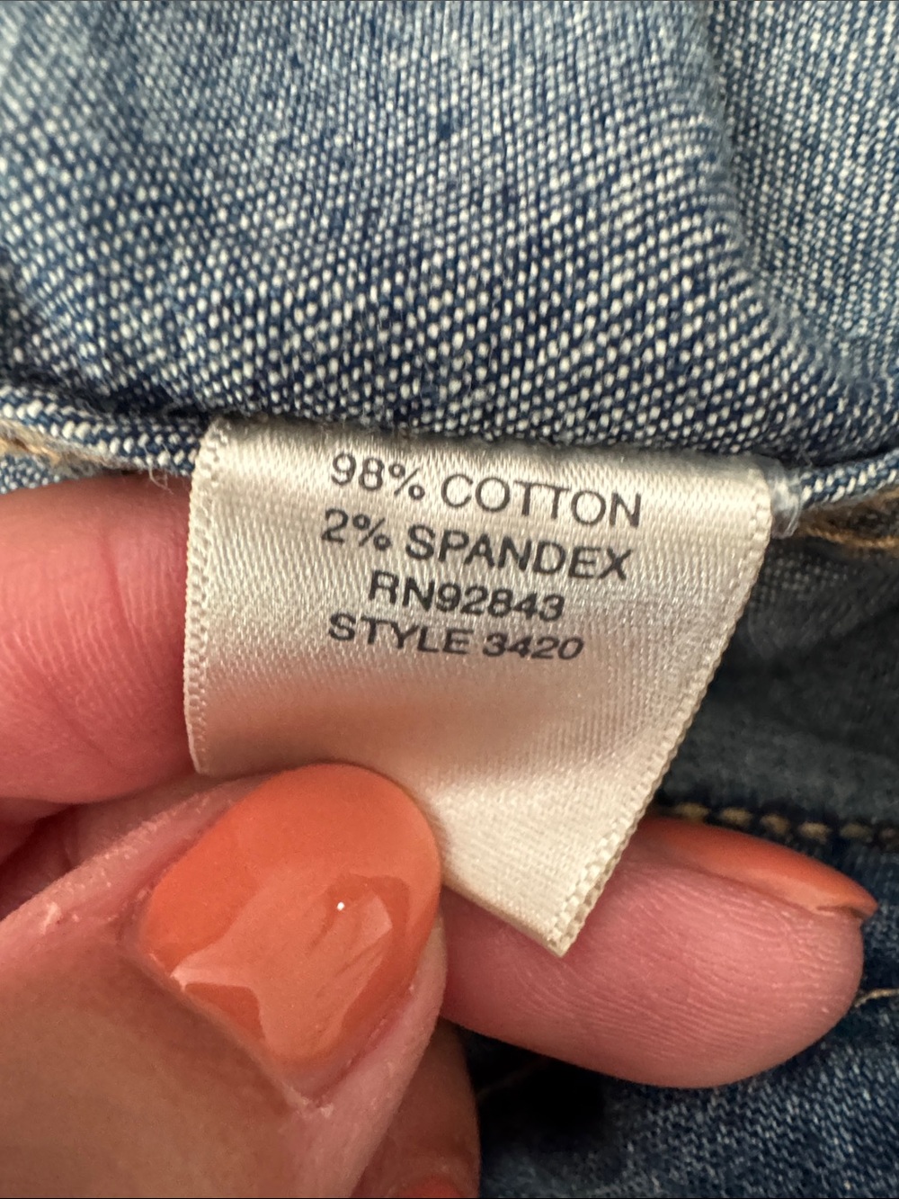 Christopher & Banks Medium Blue Denim Jean Jacket SZ Large - Picture 7 of 8